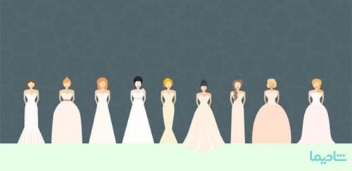 لباس عروس مناسب انواع فرم بدن (راهنمای انتخاب لباس عروس)