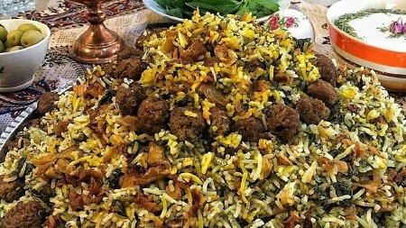 طرز تهیه کلم پلو زعفرانی خوشمزه و مجلسی به روش شیرازی اصیل