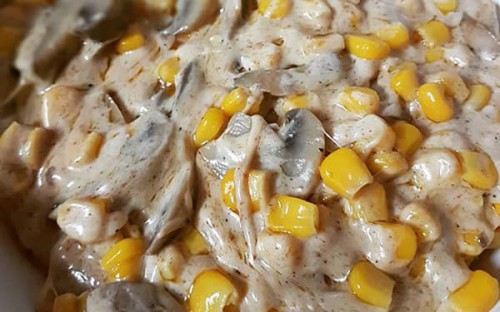 طرز تهیه ذرت مکزیکی ساده و خوشمزه با قارچ به سبک فست فودی