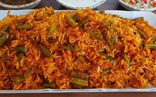 طرز  تهیه لوبیا پلو شیرازی با گوشت چرخ کرده خوشمزه و مجلسی