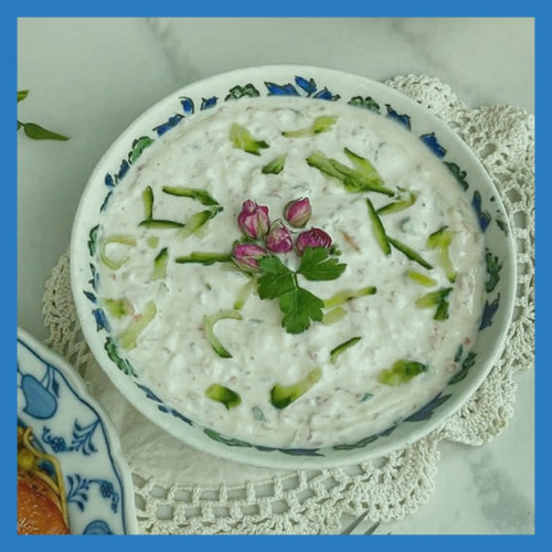 نکات و دستور پخت سالاد ماست به روش مجلسی و با طعم بسیار عالی