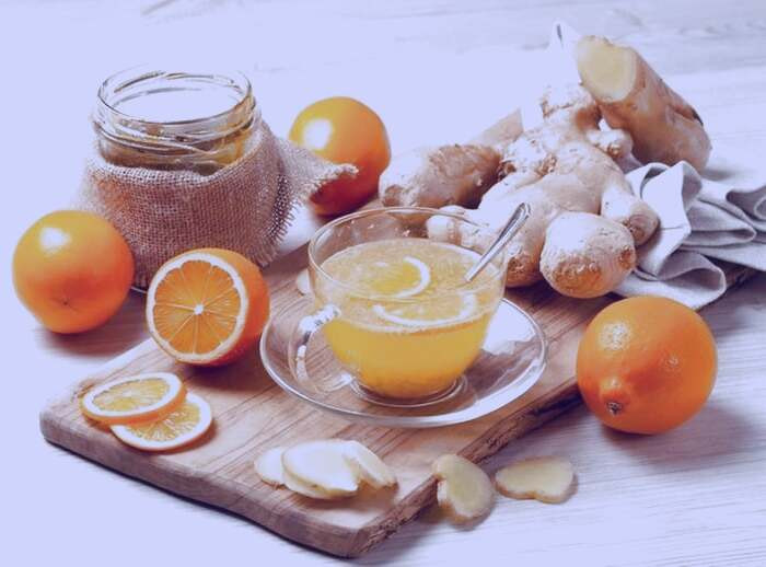 دمنوش زنجبیل مخصوص بیماری های ویروسی دمنوش زنجبیل