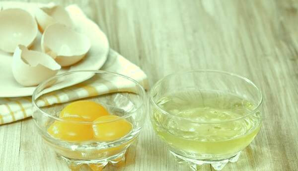 ماسک سفیده تخم مرغ