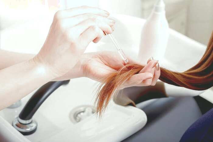 ماساژ موی سر با روغن گیاهی