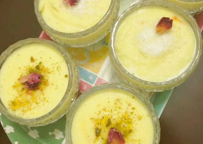 نحوه تهیه فرنی با عسل فرنی عسلی