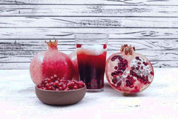 درمان حرارت بالای کبد آب انار