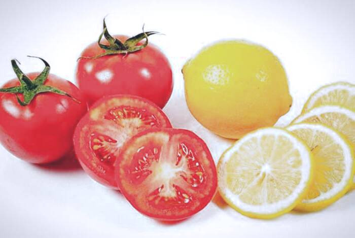 ماسک گوجه فرنگی و لیمو