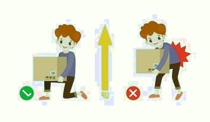 نحوه صحیح بلند کردن اجسام سنگین