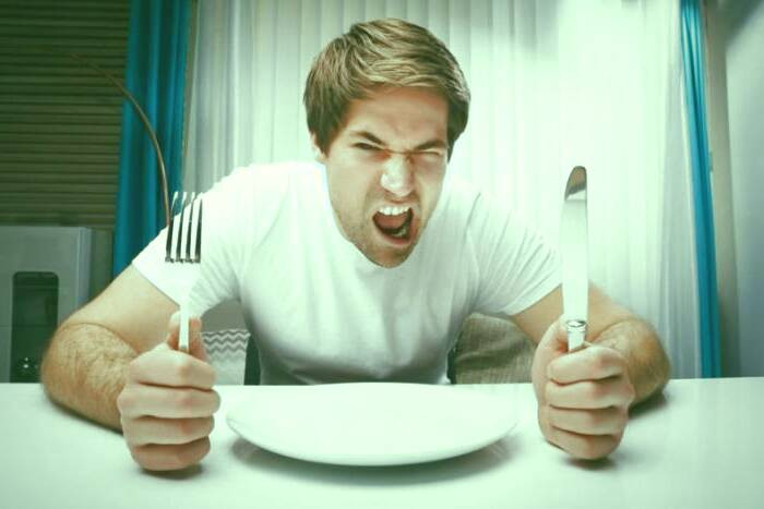 عصبانیت در گرسنگی