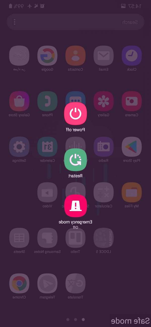 safe mode گوشی