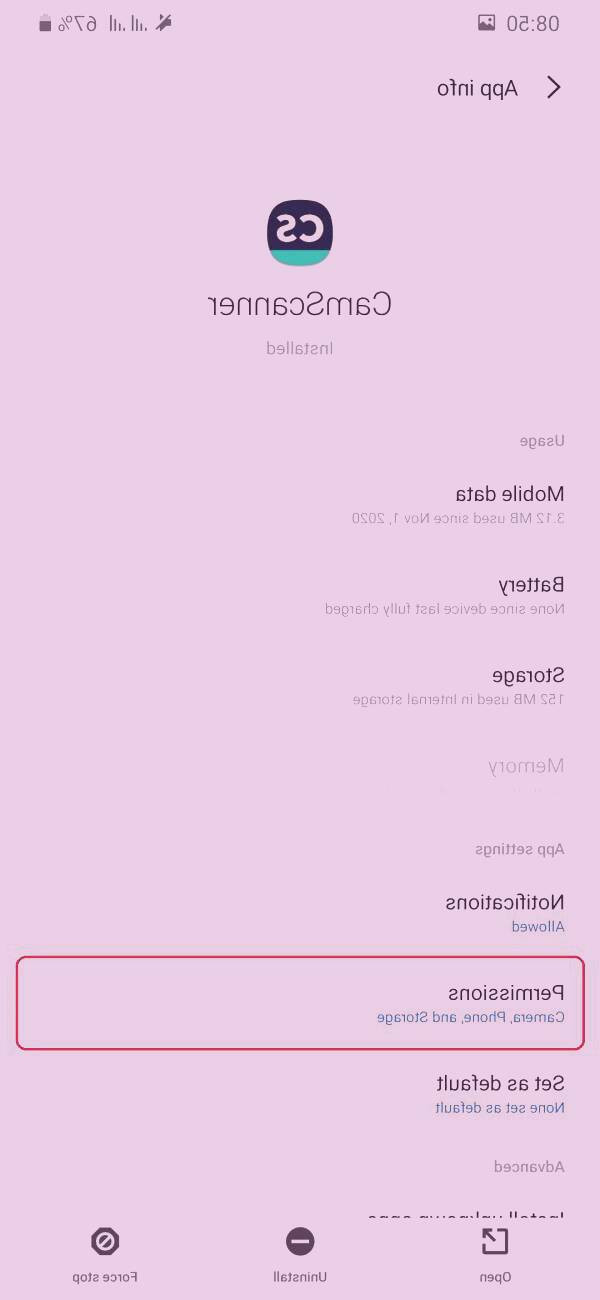 دسترسی برنامه ها