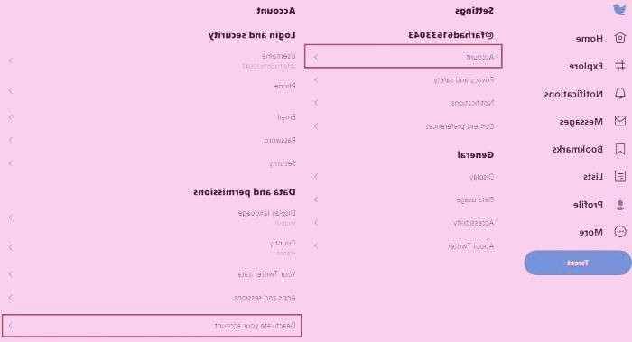 دیلیت اکانت توییتر