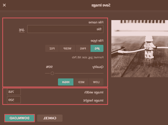 قابلیت های ذخیره عکس