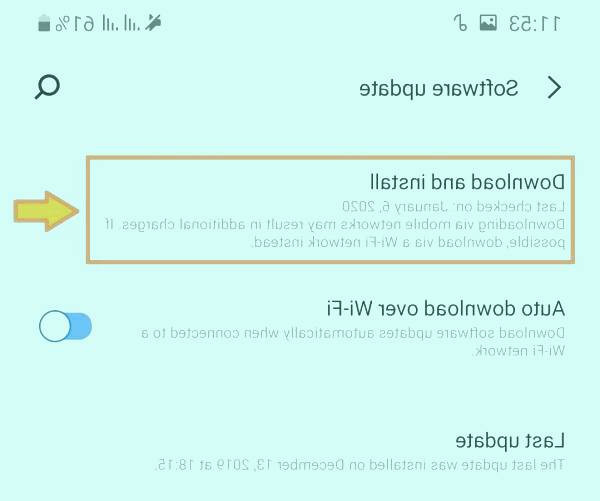 آپدیت اندروید سامسونگ