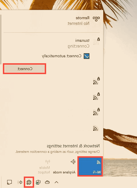 اتصال لپ تاپ به وای فای
