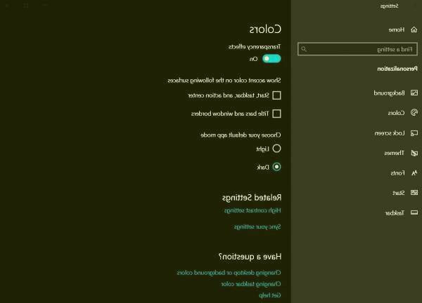 دارک شدن ویندوز