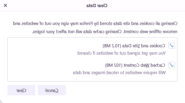 کش مرورگر فایرفاکس