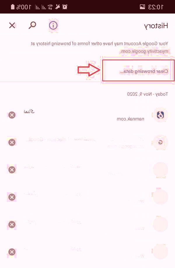 پاک کردن کش مرورگر گوشی