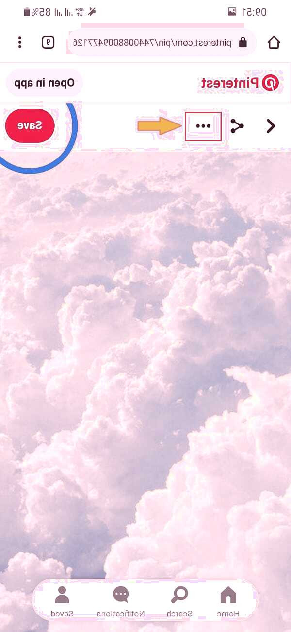 نسخه وب پینترست