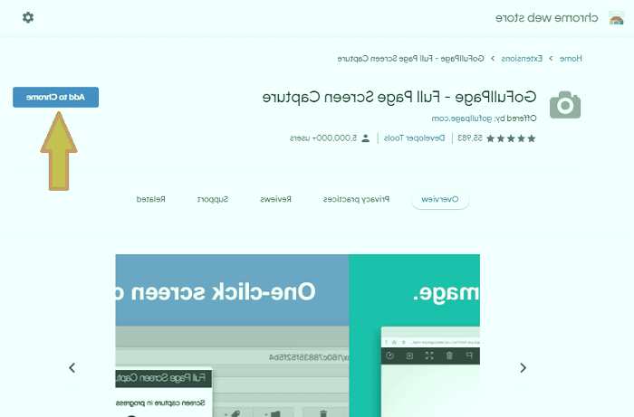 افزونه Go Full Page را دانلود کنید افزونه کروم