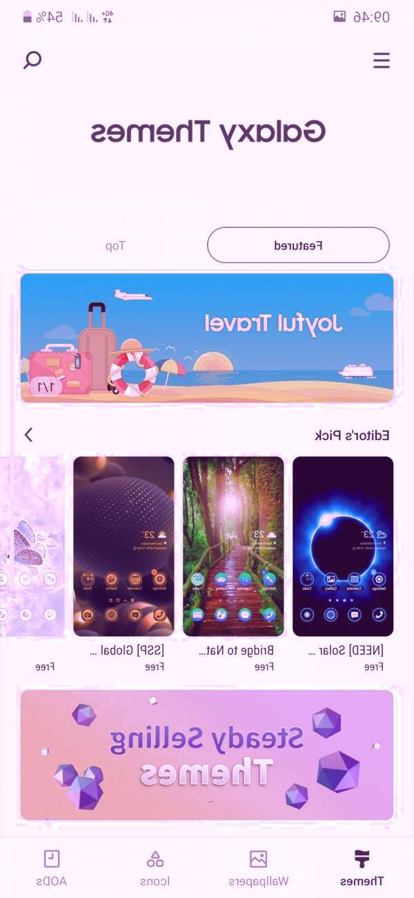 آخرین نسخه برنامه galaxy themes برنامه galaxy themes