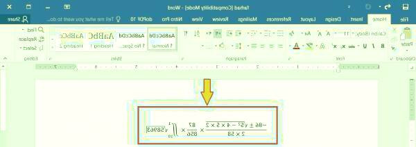 نحوه نوشتن فرمول های سخت در word فرمول در ورد