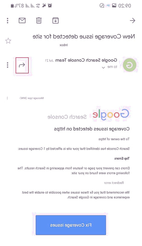 باز کردن ایمیل