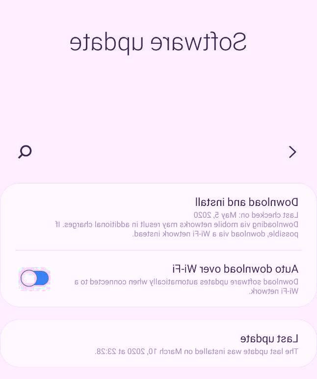 آخرین اپدیت سیستم عامل را نصب کنید حسگر اثر انگشت