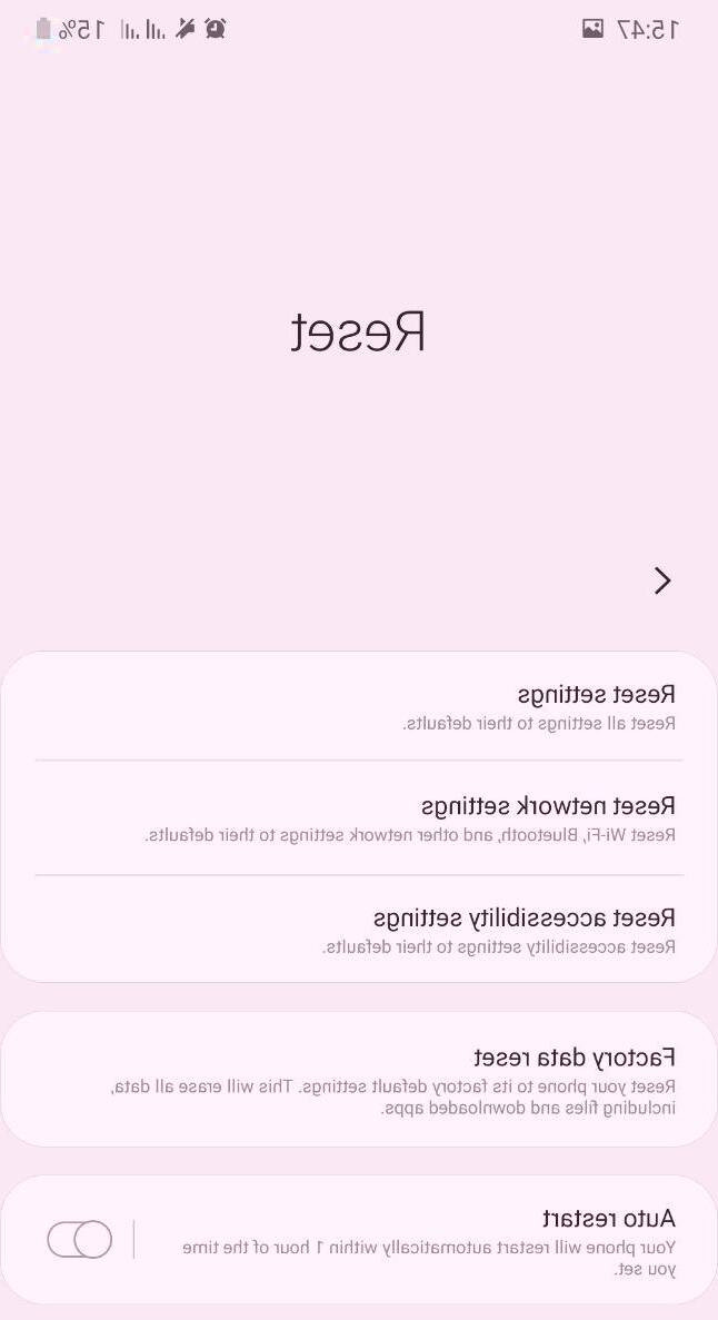 گوشی را ریست فکتوری کنید حسگر اثر انگشت سامسونگ