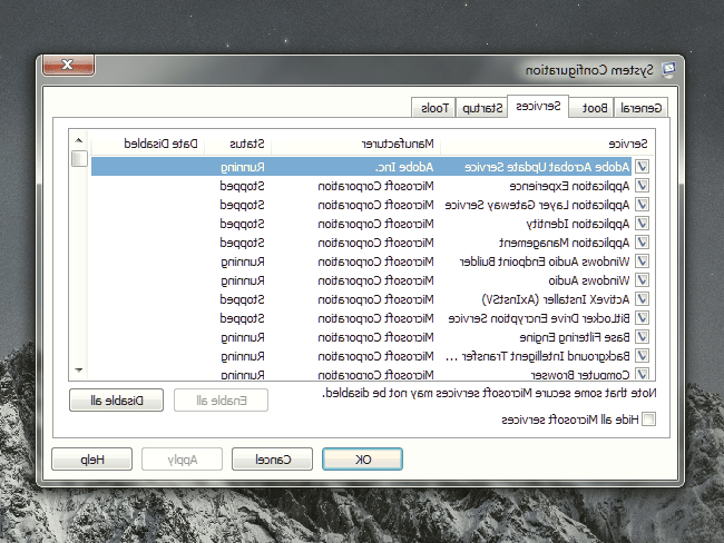 باز کردن پنجره System Configuration کد msconfig