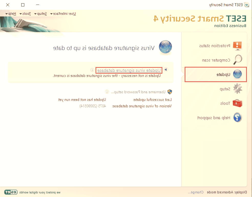 گزینه update را انتخاب کنید آپدیت آفلاین نود 32