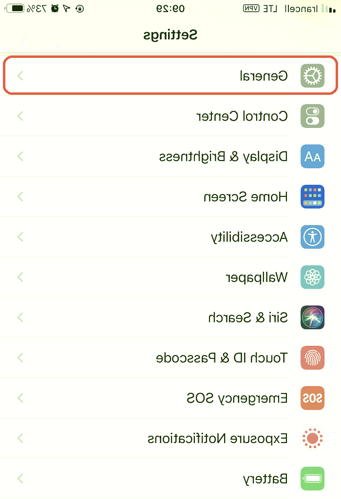 ریست کردن آیفون