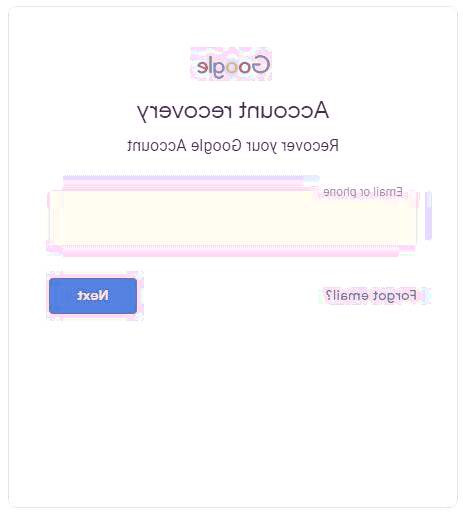 بازیابی رمز جیمیل