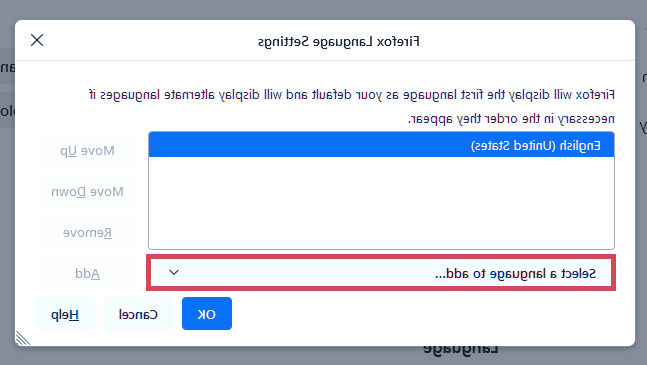 تغییر زبان فایرفاکس