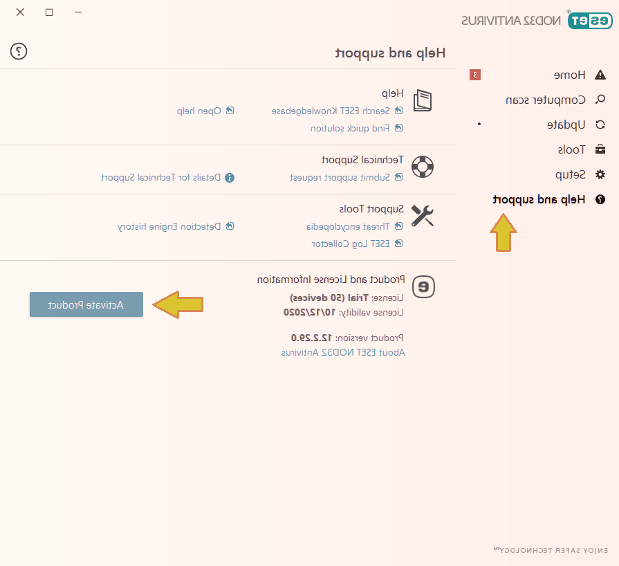 نحوه فعال سازی آنتی ویروس نود 32 آنتی ویروس نود 32