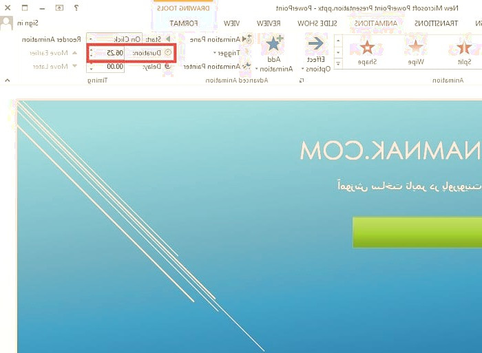 تایمر پاورپوینت