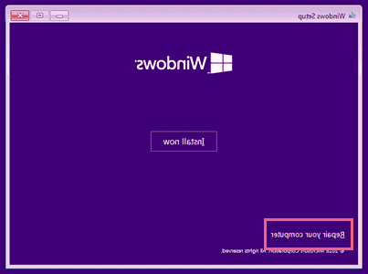 گزینه Repair your computor را انتخاب کنید safe mode