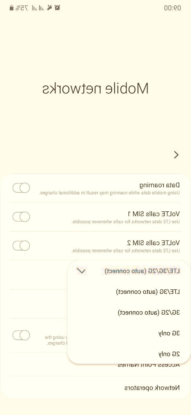 حالت اینترنت را تغییر بدهید ضعیف بودن اینترنت همراه اول
