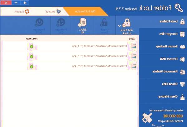 قفل کردن فولدر