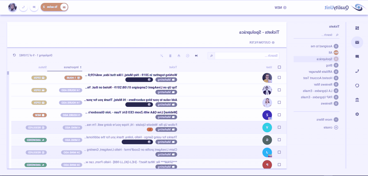 معرفی قابلیت های برنامه LiveAgent  برنامه دورکاری