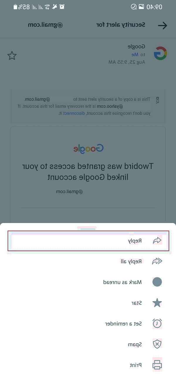 ارسال ایمیل