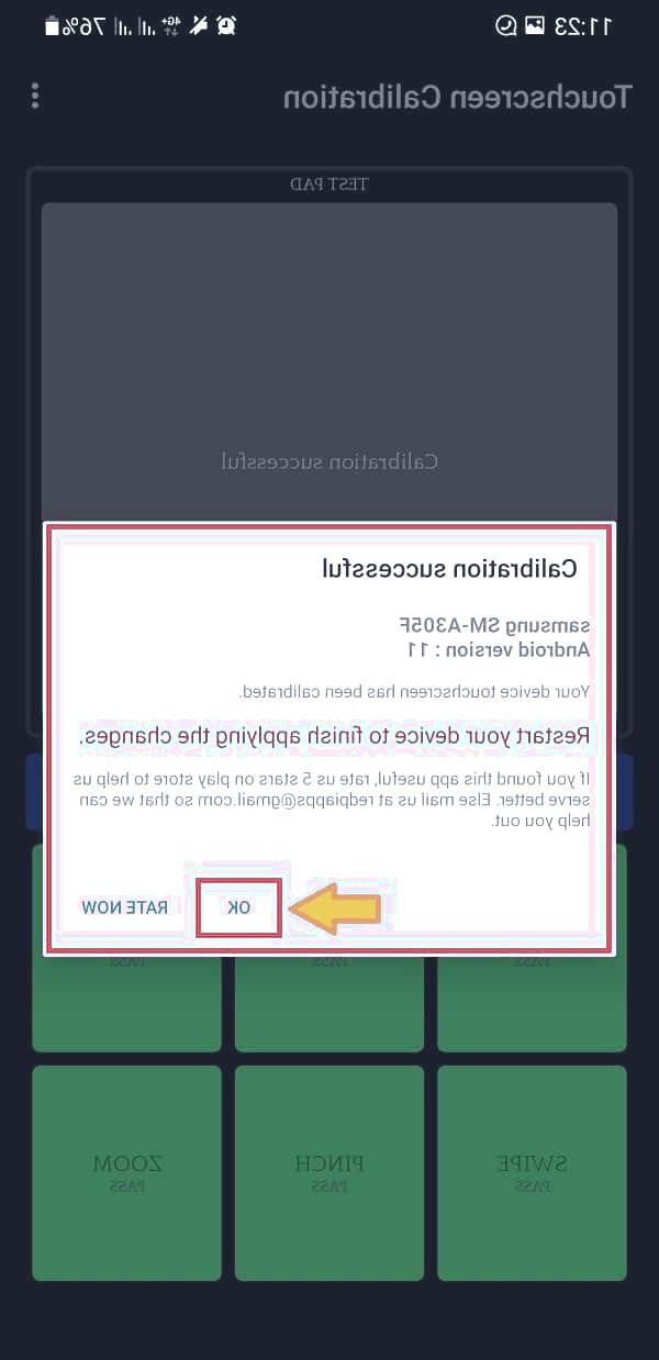 کالیبره کردن تاچ