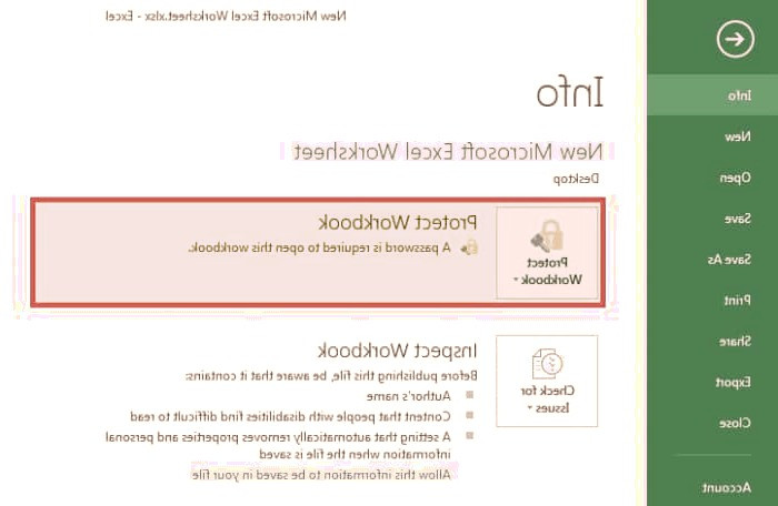 قفل کردن اکسل