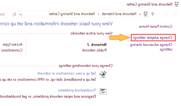 تنظیمات اینترنت ویندوز