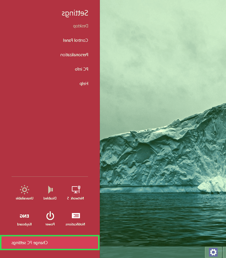 تغییر رمز ویندوز 8