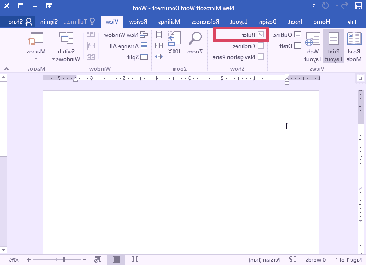 چاپ نشدن حاشیه در ورد