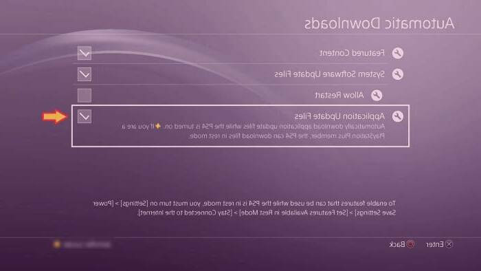 آپدیت خودکار ps4