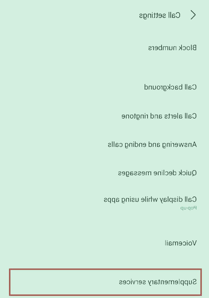 تنظیمات تماس اندروید