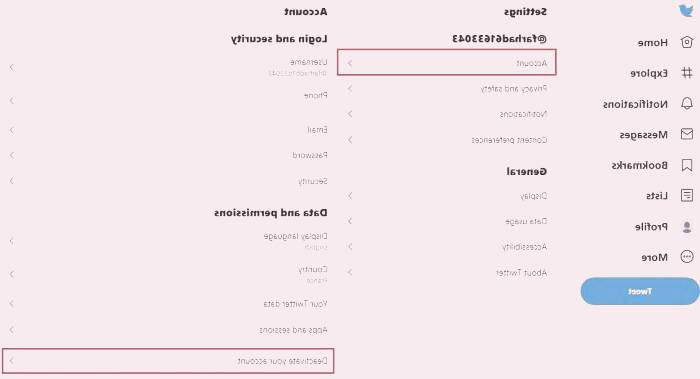دیلیت اکانت توییتر