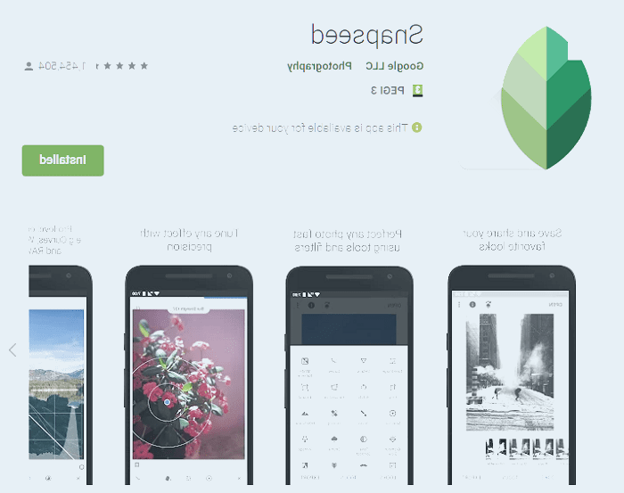 برنامه Snapseed
